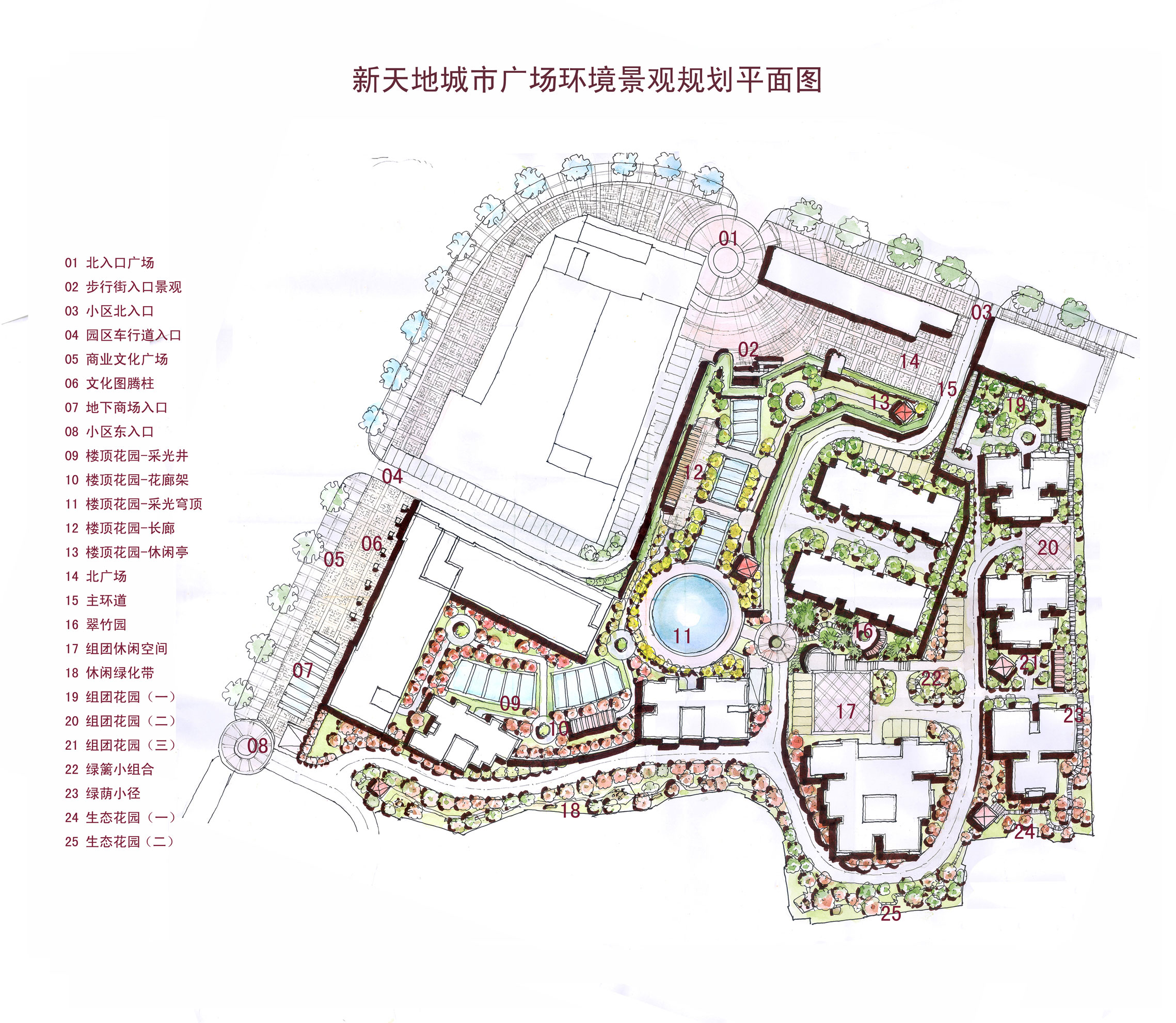 新天地城市广场环境景观规划